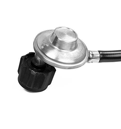 DOZYANT Vertical 2 Feet Propane Regulator and Hose Universal Grill Regulator Replacement Parts, QCC1 Hose and Regulator for Most LP Gas Grill, Heater and Fire Pit Table,3/8" Female Flare Nut - Grill Parts America