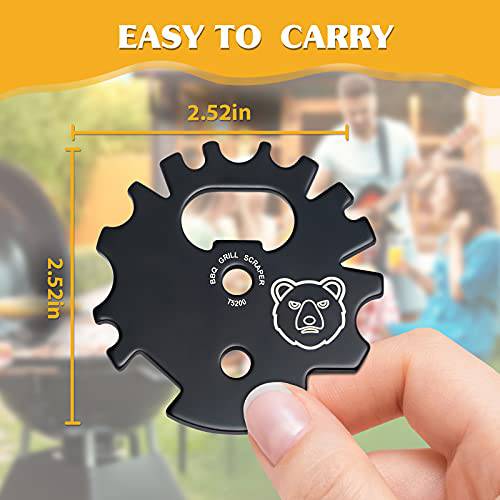 BBQ Grill Scraper Stocking Stuffers - Grate Grilling and Bottle Opener - Grill Parts America