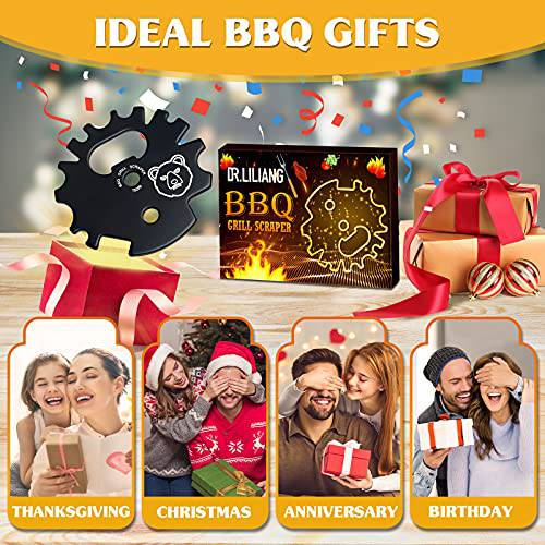 BBQ Grill Scraper Stocking Stuffers - Grate Grilling and Bottle Opener - Grill Parts America