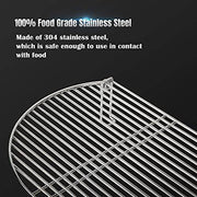Dracarys Grill Stack Rack for Big Green Egg Stainless Steel BBQ Lover Gifts Fit Large & XL Big Green Egg, Kamado Joe,18" or Bigger Diameter Grill,Increase Grilling Surface - Grill Parts America