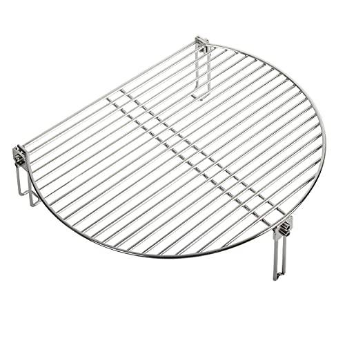 Dracarys Grill Stack Rack for Big Green Egg Stainless Steel BBQ Lover Gifts Fit Large & XL Big Green Egg, Kamado Joe,18" or Bigger Diameter Grill,Increase Grilling Surface - Grill Parts America