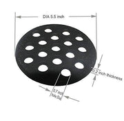 Dracarys Round Cast Iron Grate, BBQ high Heat Charcoal Plate fit for Small and Mini Big - Grill Parts America