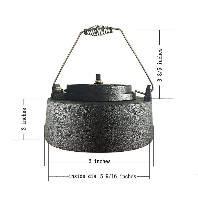 Dracarys Cast Iron Vented Chimney Cap for Big Green Egg Dual Function Metal Top - Grill Parts America