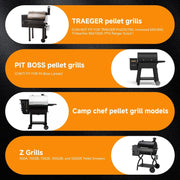 Auger Motor,Grill Induction Fan Kit, Fire Burn Pot and Hot Rod Ignitor,Traeger Parts Replacement Traeger Grill Parts for Pit Boss Grill Parts and Auger Motor Traeger Grill for BBQ Traeger Fan Kit