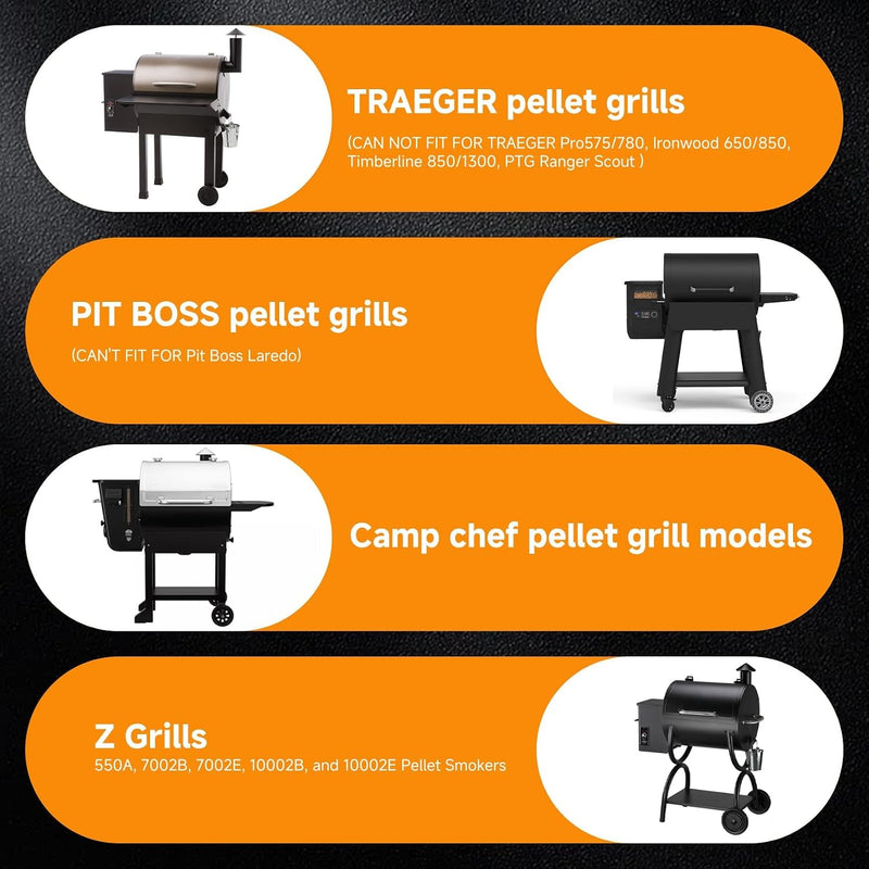 Auger Motor,Grill Induction Fan Kit, Fire Burn Pot and Hot Rod Ignitor,Traeger Parts Replacement Traeger Grill Parts for Pit Boss Grill Parts and Auger Motor Traeger Grill for BBQ Traeger Fan Kit