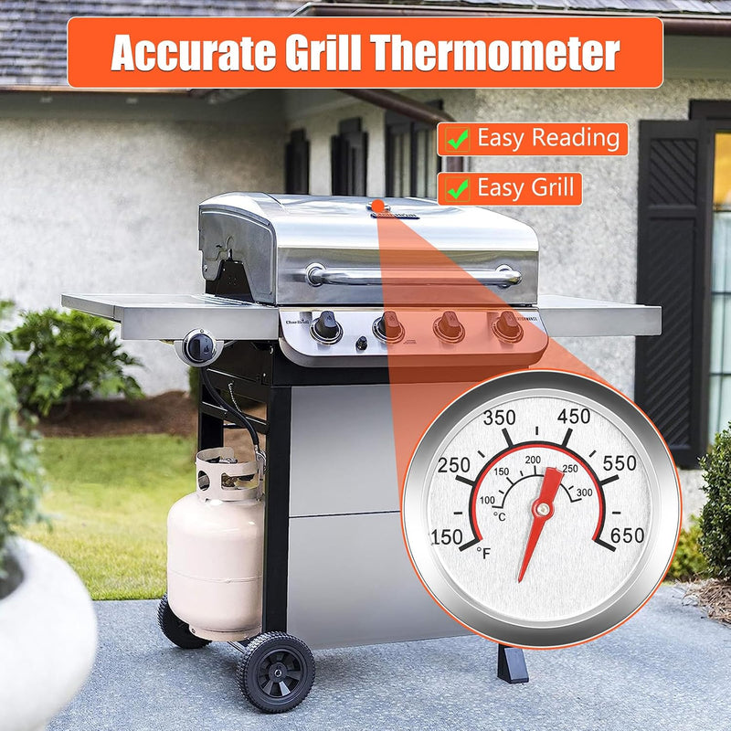 1.85" Lid Temperature Gauge for Most of Char Broil Gas Grills