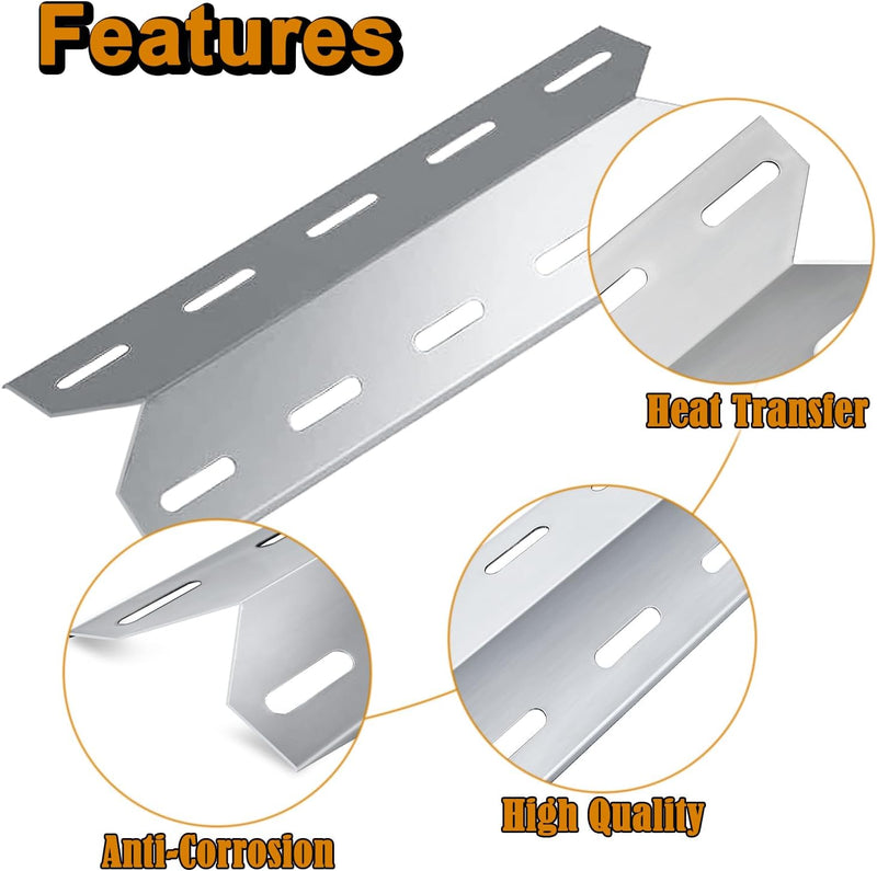 730-0337 Grill Replacement Parts for Jenn Air 4 Burner 720-0337 720-0512 730-0512 242610 Members Mark 720-0586A Jennair Gas Grill Parts Stainless Steel NGCHP2 Heat Plates 115-8500-0 Burner Tube