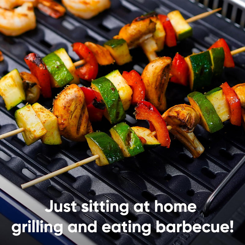 Indoor Grill  Electric Smokeless Grill Portable Korean BBQ, Blue