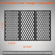 Grill Grates for Traeger Ironwood 885 Pro 780 Cooking Grate Cast Iron Grid Rack BBQ Replacement Parts HDW443 HDW436 KIT0451 Wood Pellet Smoker Accessories