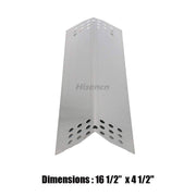 Edegemaster Set of 3PCS Stainless Steel Heat Plate for Kitchen Aid 720-0787D, 720-0819, Nexgrill 720-0819 - Grill Parts America