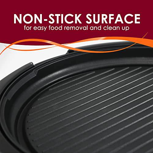 Elite Gourmet EMG-980B Smokeless Electric Tabletop Grill 14", Black - Grill Parts America