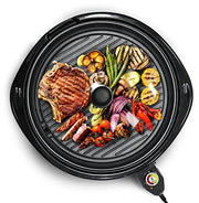 Elite Gourmet EMG-980B Smokeless Electric Tabletop Grill 14", Black - Grill Parts America