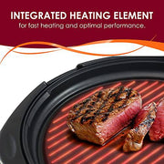 Elite Gourmet EMG-980B Smokeless Electric Tabletop Grill 14", Black - Grill Parts America