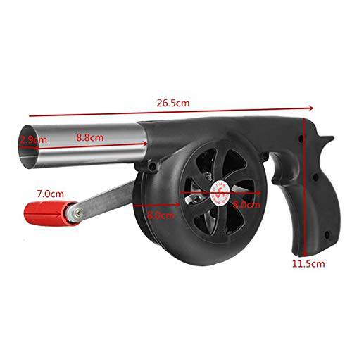 Esweny Outdoor Hand Crank Fan Air Blower Grill Picnic Camping Stove Accessories for Barbecue Fire Bellows Hand Crank Tool - Grill Parts America