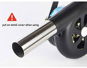 Esweny Outdoor Hand Crank Fan Air Blower Grill Picnic Camping Stove Accessories for Barbecue Fire Bellows Hand Crank Tool - Grill Parts America