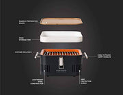 Everdure CUBE Portable Charcoal Grill, Tabletop BBQ, Graphite - Grill Parts America