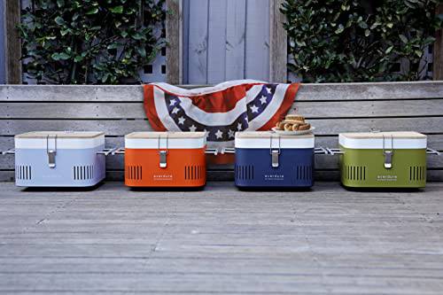 Everdure Cube Portable Charcoal Grill, Tabletop BBQ, Khaki - Grill Parts America