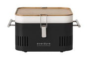 Everdure CUBE Portable Charcoal Grill, Tabletop BBQ,  Matte Black - Grill Parts America