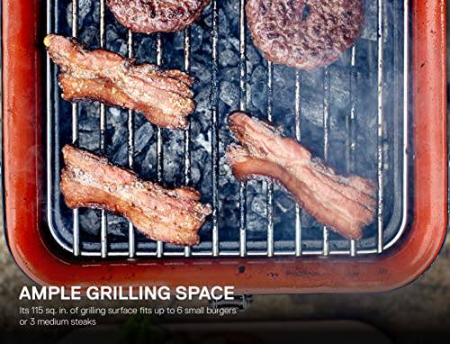 Everdure CUBE Portable Charcoal Grill, Tabletop BBQ,  Matte Black - Grill Parts America