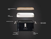 Everdure CUBE Portable Charcoal Grill, Tabletop BBQ,  Matte Black - Grill Parts America