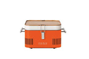 Everdure Cube Portable Charcoal Grill, Tabletop BBQ, Orange - Grill Parts America