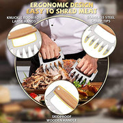 Meat Claws For Shredding - BBQ Grill Claws Stainless Steel Pulled Pork Chicken Shredder Claws Tool Metal Cooking Smoker Accessories Barbecue Birthday Gifts Ideas For Men Women Dad BBQ Enthusiasts - Grill Parts America