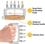 Meat Claws For Shredding - BBQ Grill Claws Stainless Steel Pulled Pork Chicken Shredder Claws Tool Metal Cooking Smoker Accessories Barbecue Birthday Gifts Ideas For Men Women Dad BBQ Enthusiasts - Grill Parts America