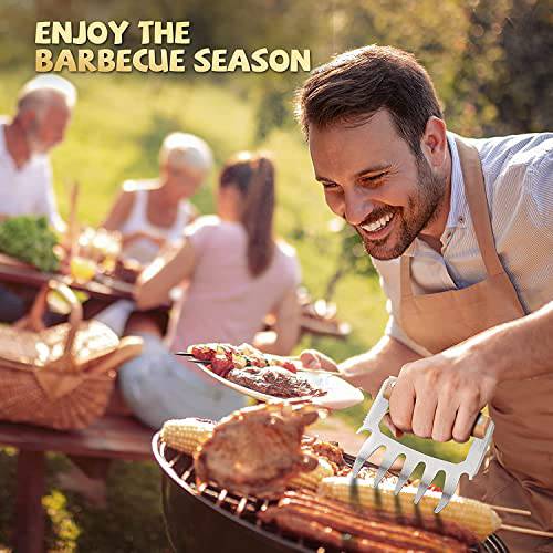 Meat Claws For Shredding - BBQ Grill Claws Stainless Steel Pulled Pork Chicken Shredder Claws Tool Metal Cooking Smoker Accessories Barbecue Birthday Gifts Ideas For Men Women Dad BBQ Enthusiasts - Grill Parts America