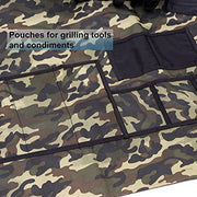 EZ Drinker Grill Master Grill Apron and Accessory Holds Beverages and Tools, Camouflage - Grill Parts America
