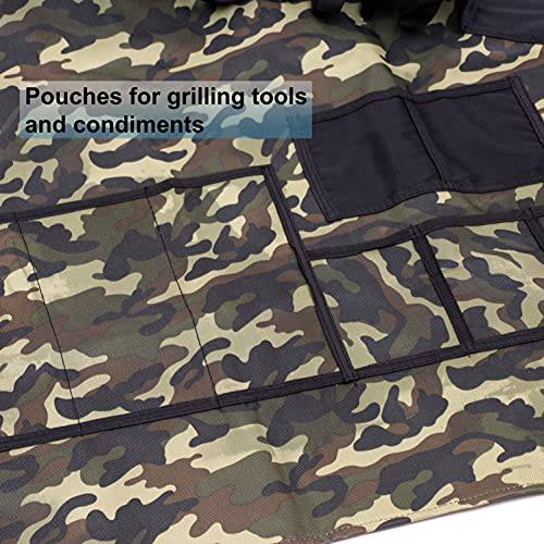 EZ Drinker Grill Master Grill Apron and Accessory Holds Beverages and Tools, Camouflage - Grill Parts America