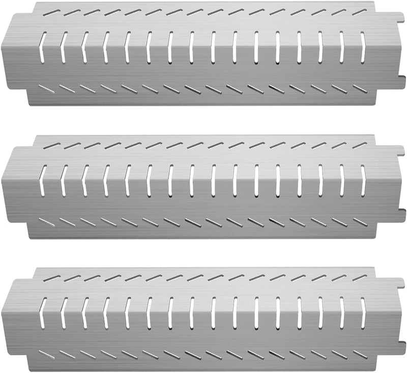 15" Grill Heat Plates Shield Burner Covers BBQ Gas Grill Replacement Parts for Front Avenue, Charbroil 463240904, 463261406, 463252105, Thermos 461230404, 461246804, Centro, Costco Kirkland