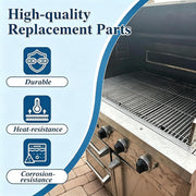 Heat Plate Shield Stainless Steel Gas Burner Cover Grill Replacement Parts for Viking VGBQ 30 in T Series, VGBQ 41 in T Series, VGBQ 53 in T Series, VGBQ30, VGBQ41, VGBQ53, 4 Pack Flame Tamers
