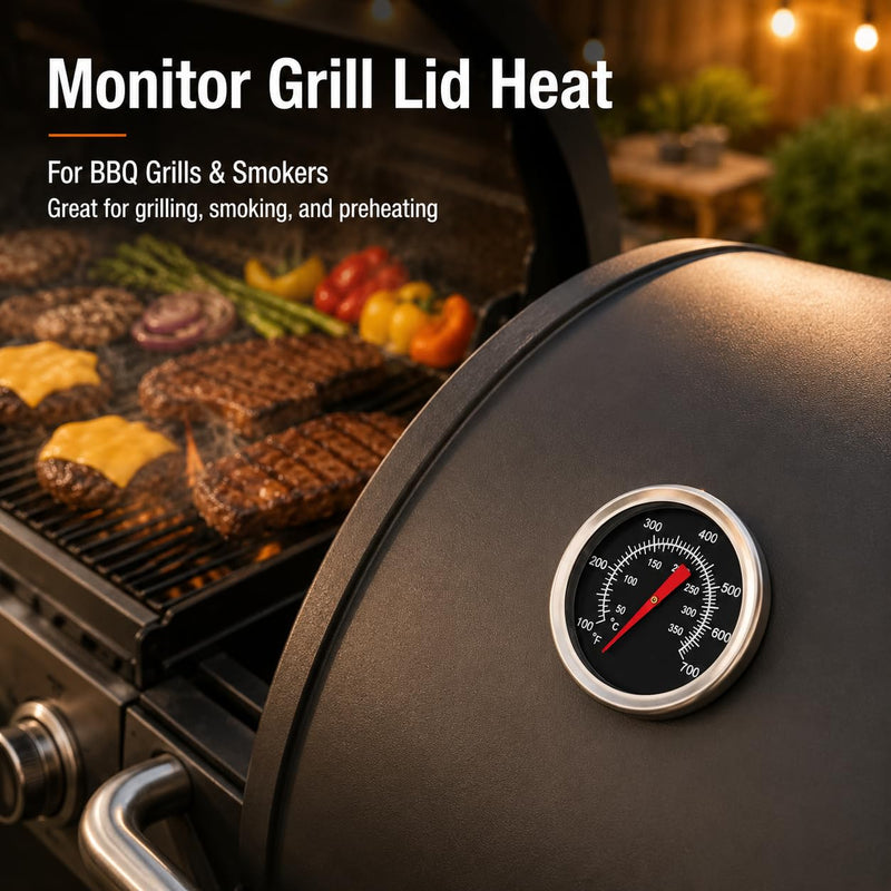 2" Grill Temperature Gauge for BBQ Gas Grills