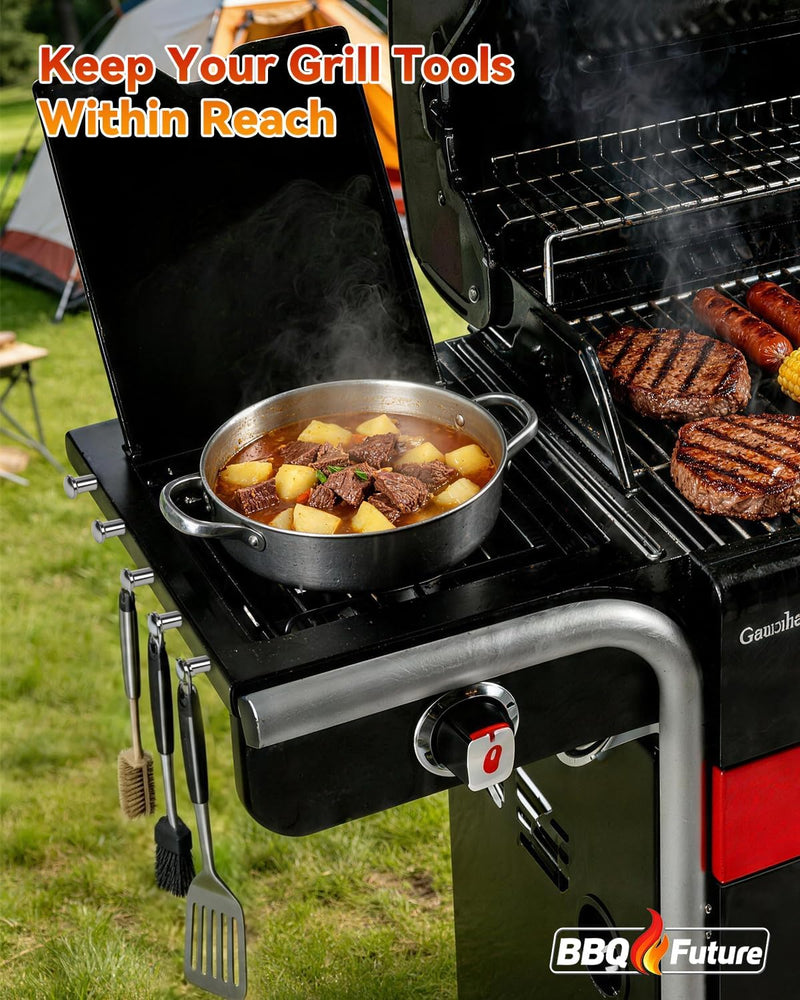 6-Pack Grill Tool Hooks for Charbroil 9466065W24 & 5667408R06