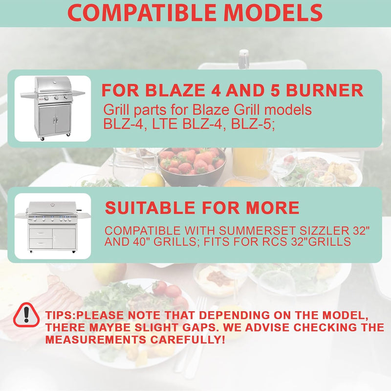 Full Size Griddle Insert for Blaze 4/5 Burner BLZ-4LTE BLZ-5 Grill Parts