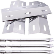 Grill Replacement Parts for Ducane 30400040 Parts, Repair Kit for Ducane Gas Barbecue Grill 3100, 3200, 3400 Replacement Burner Tube Heat Plate Shield DUCHD1, 30500048, 30500602, DUCHP1