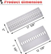 Grill Heat Shield Heat Plates for Bull Grill Replacement Parts 16631,16521, 16670, Cal Flame Replacement Parts, Bull Brahma, G Series 5 Burner Grill G5 BBQ18G05, Burner Covers BBQ Accessories