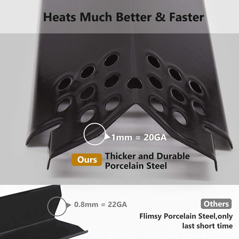Grill Heat Plates Replacement Parts for Nexgrill 4 Burner 720-0830H, Nexgrill 720-0864 720-0888N 720-0896B, Burner Cover, Flame Tamer, Heat Shield for Home Depot Nexgrill 4 Burner Gas Grill