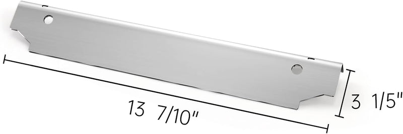 Stainless Steel Grill Heat Plate Shield Burner Cover Heat Tent Flame Tamer, BBQ Gas Grill Replacement Parts for Dyna-Glo 3 Burner Open Cart Propane DGC310CNP-D, DGC310BNP-D, 13 7/10 × 3 1/5”