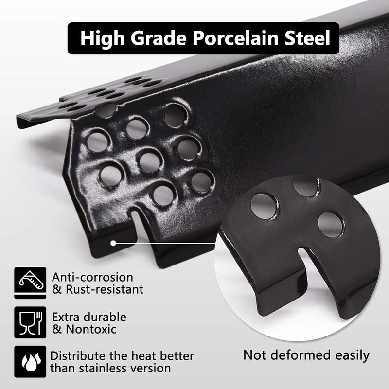 Grill Replacement Parts for Nexgrill 5 Burner 720-0888N, 720-0888, 720-0864, 720-0830H, Grill Heat Plate Shields, Burner Tubes and Ignition Electrodes for Nexgrill Replacement Parts 5 Burner