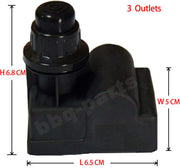Spark Generator 3 Outlets Universal AA Battery Push Button Electronic Ignitor Grill Replacement Parts for Grillware GGPL-2100, Broilking 9211-64, Charbroil 463276617, Sterling, Huntington Model