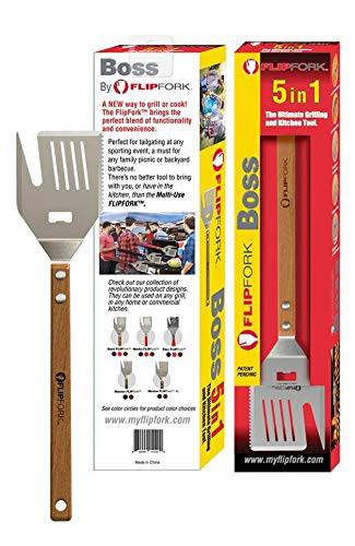 FlipFork 5 in 1 Grill Spatula Fork With Blade BBQ Tool - Grill Parts America