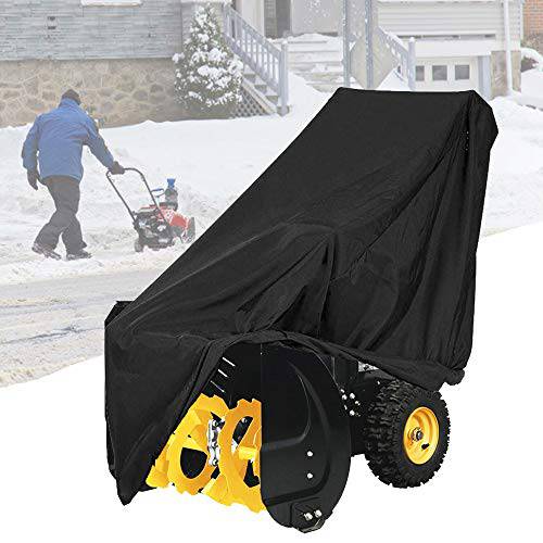 FLYMEI Snow Thrower Cover, Snow Blower Covers with Locks Drawstring, 2 Stage Snow Blower Accessories Universal Size for Most Electric Snow Blowers (47" L x 37" H x 31" W) - Grill Parts America