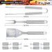 FYLINA BBQ Grill Tool Set, 21-Piece Heavy Duty Stainless Steel Grilling Utensils Tools with Aluminum Storage Case - Grill Parts America