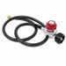 Gas One 4 ft High Pressure Propane 0-20 PSI Adjustable Regulator with QCC-1 type Hose - Works With Newer U.S. Propane Tanks - Grill Parts America
