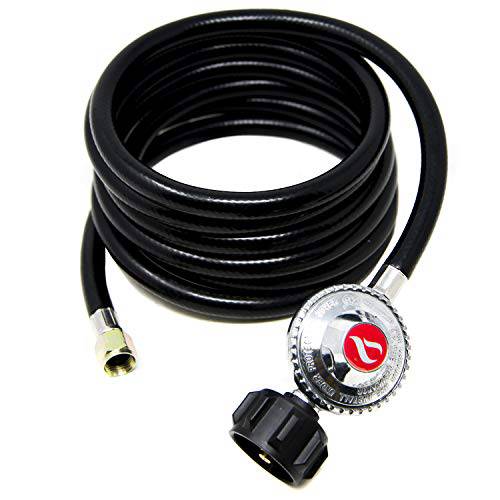 GasOne 2106-012 Propane Regulator 12 Feet Universal QCC1 Grill Replacement with - Grill Parts America