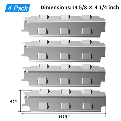 GASPRO 14 5/8 inch Thick Metal Heat Plate for Charbroil, Nexgrill 720-0830H, Kenmore and Other Grill, Upgraded Stainless Steel - Grill Parts America