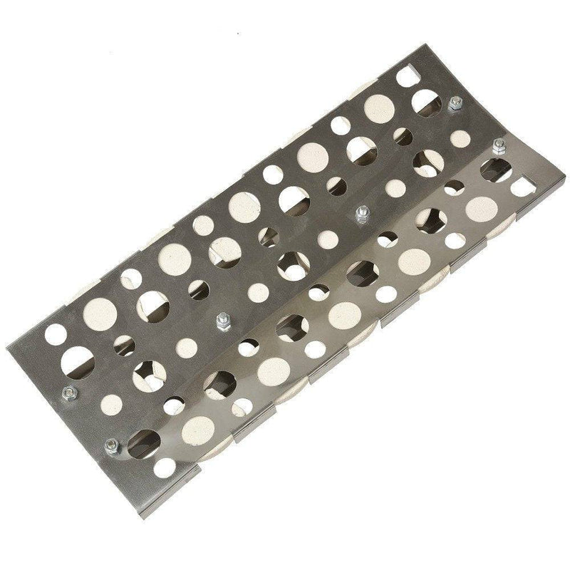 GasSaf Heat Plate 16.5 inch 3-Pack Stainless Steel Heat Plate, Heat Tent, Burner Cover, Vaporizor Bar and Flavorizer Bar - Grill Parts America