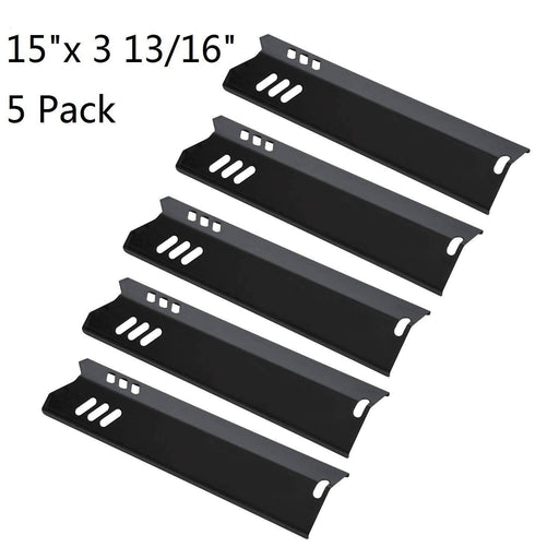 GasSaf 15 inch Heat Plate Replacement for Backyard GBC1460W, GBC1461W, (15" x 3 13/16")(5-Pack) - Grill Parts America