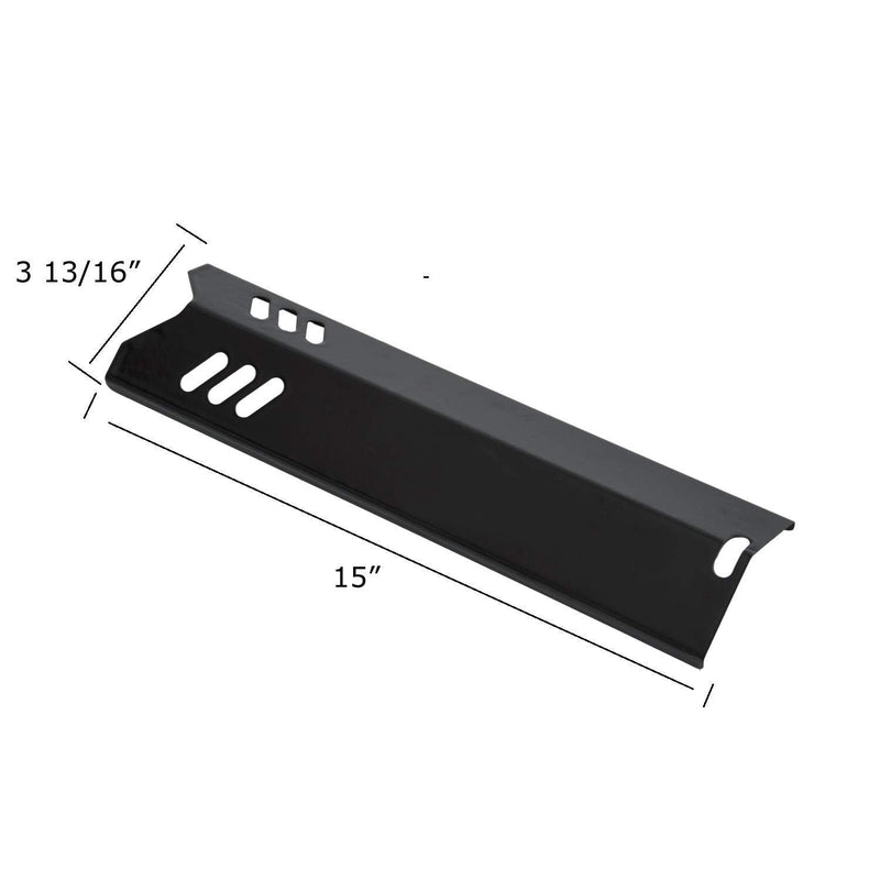 GasSaf 15 inch Heat Plate Replacement for Backyard GBC1460W, GBC1461W, (15" x 3 13/16")(5-Pack) - Grill Parts America
